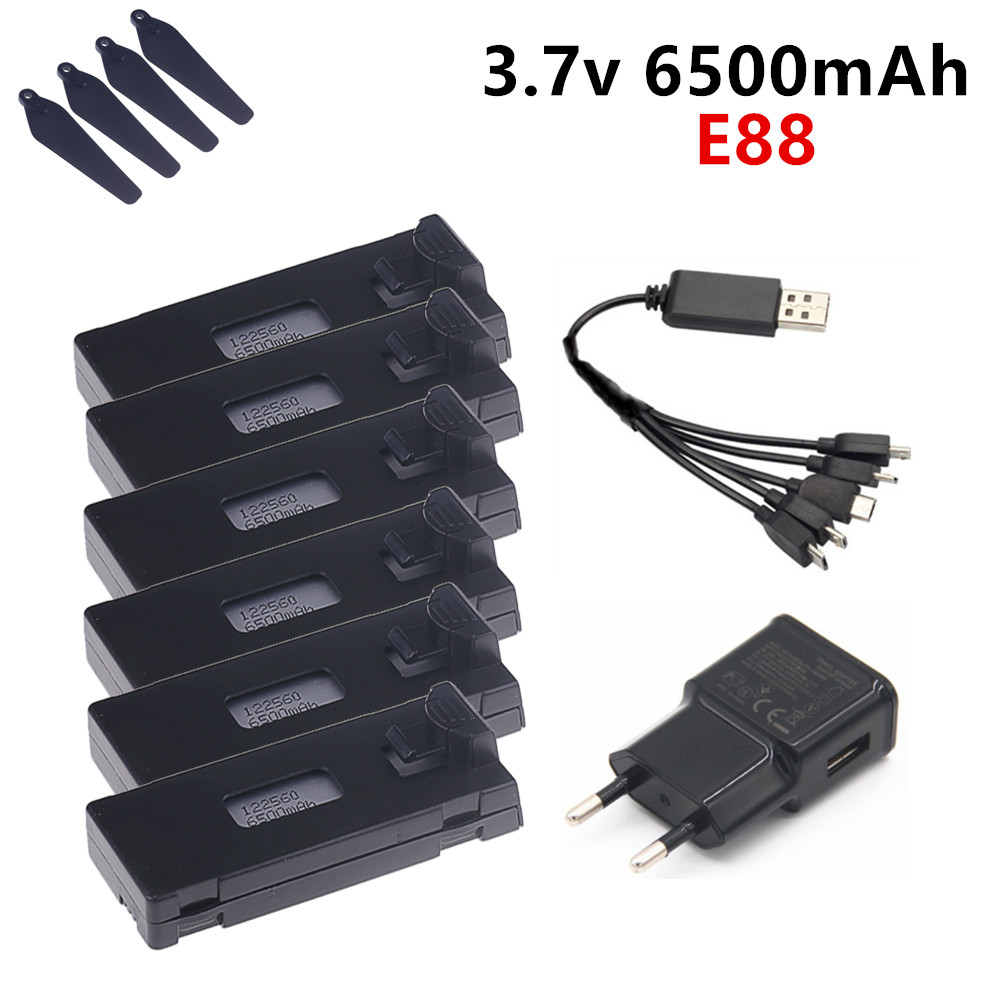 Rc Drone E88 - 3,7 В 6500 мАч Lipo аккумулятор