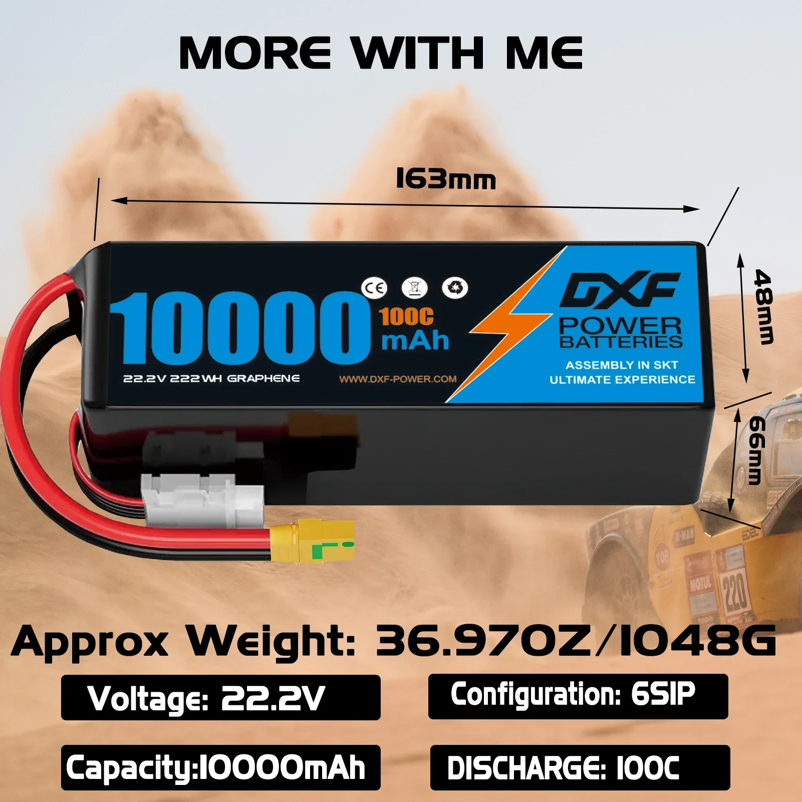 DXF 6S Lipo аккумулятор 10000  – обзор и цена Drone Rc Link