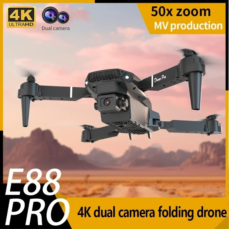 Мини-дрон E88 с камерой 4K HD, – обзор и цена Drone E88 Rc Quadcopter