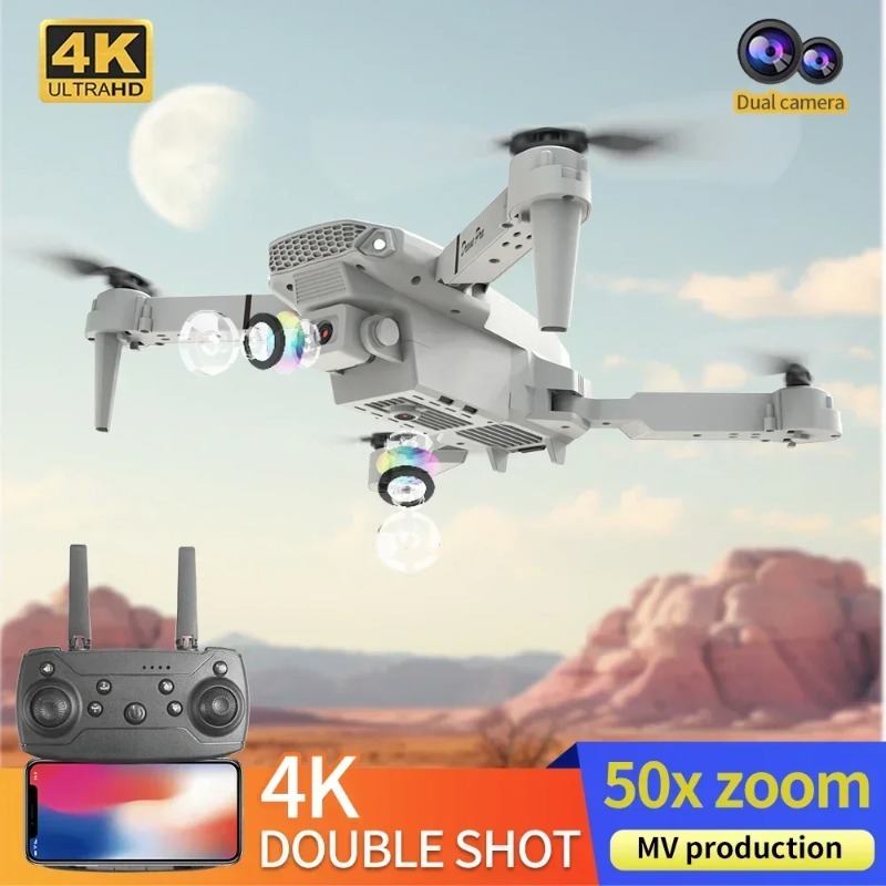 Мини-дрон E88 с камерой 4K HD, – обзор и цена Drone E88 Rc Quadcopter