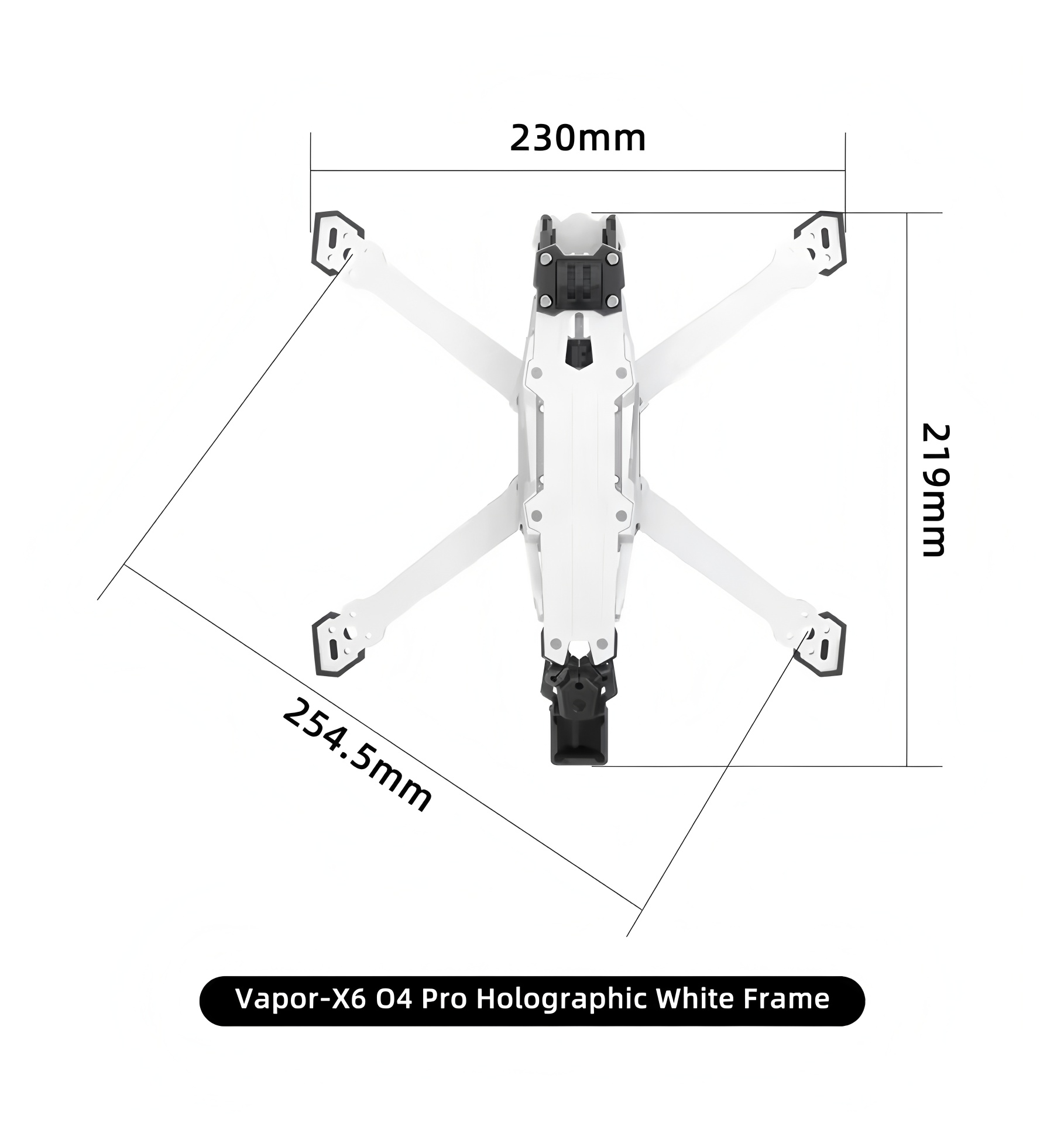 Рама GEPRC Vapor D5/X5/X6 O4 P – обзор и цена Quadcopter Frame
