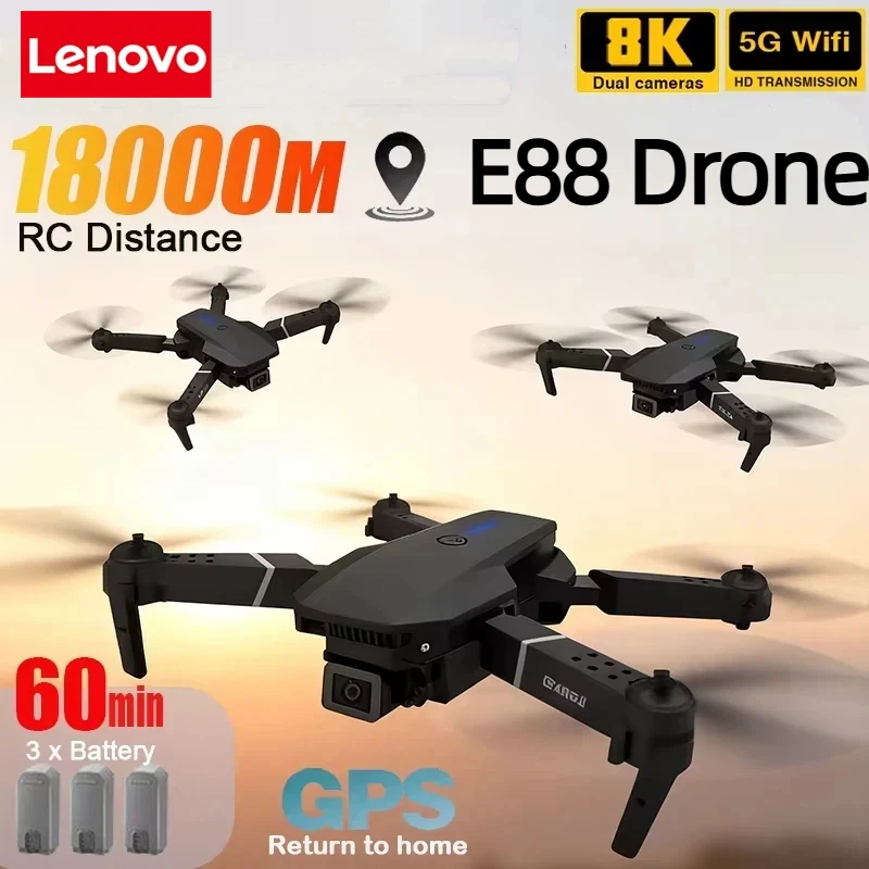 Lenovo Новый E88 Pro WIFI FPV  – обзор и цена Rc Drone E88