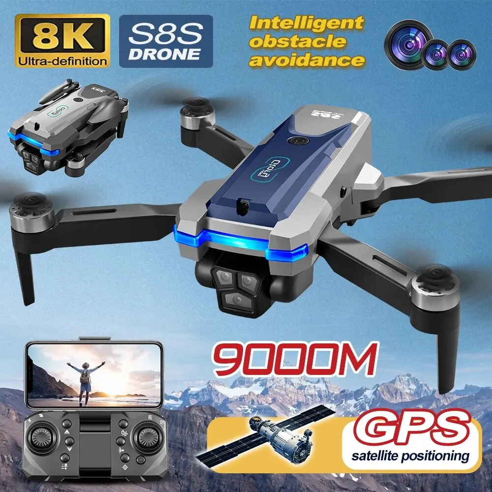 Складной Квадрокоптер S8S, GPS – обзор и цена Drone Z
